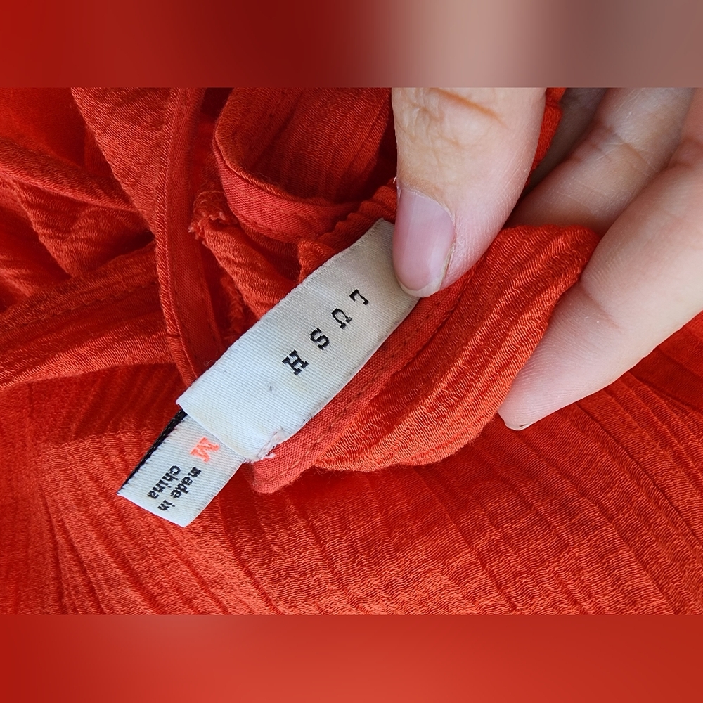 Lush Elegant Red Jumpsuit With Tie Back Sleeveless. EUC - Picture 9 of 10